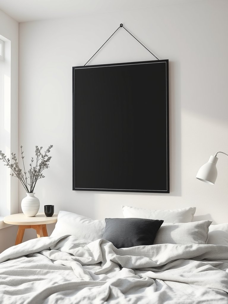 Hang Large Black Wall Art