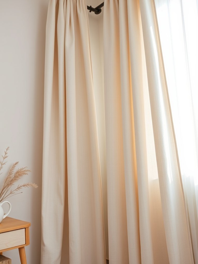 Hang Long Fabric Curtains