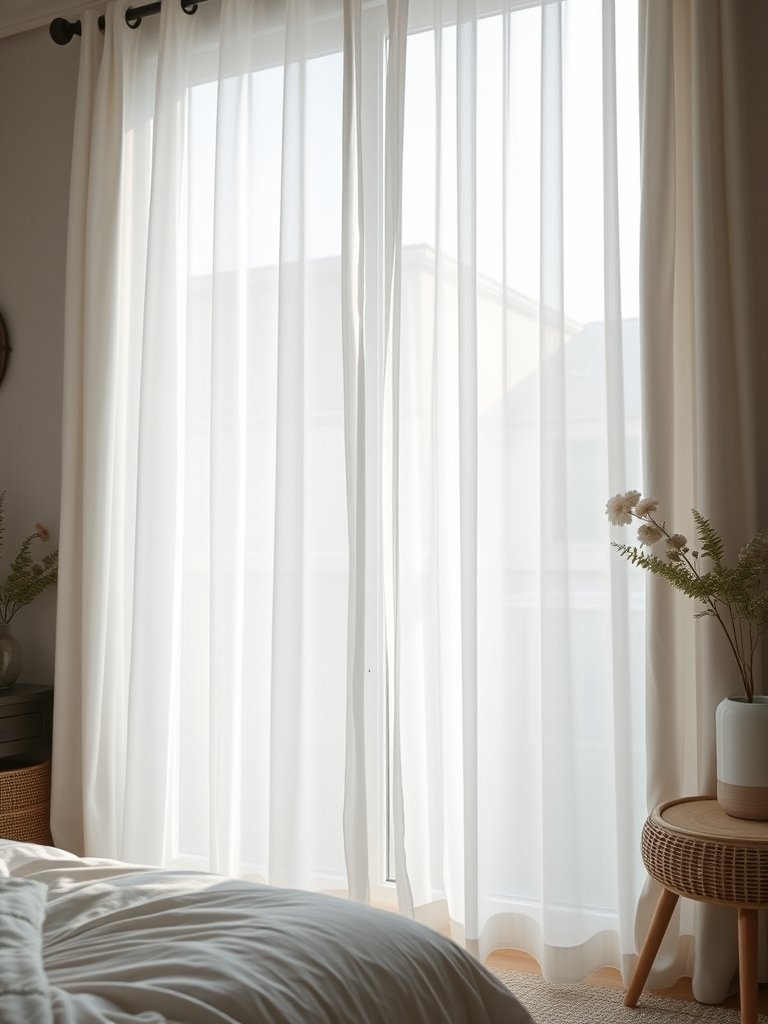 Hang Sheer Curtains High