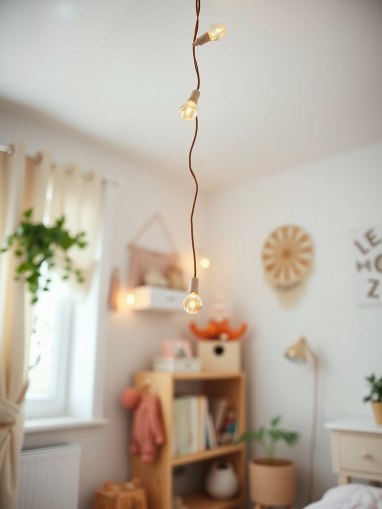Hang String Lights Near The Ceiling