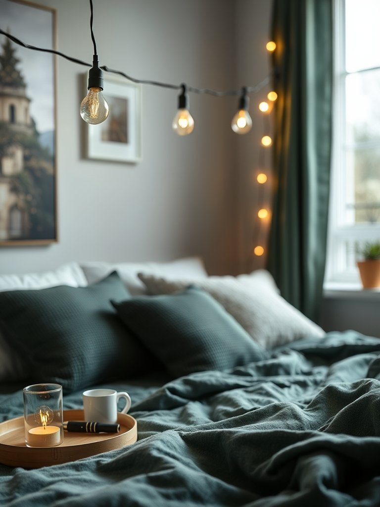 Hang String Lights Quietly