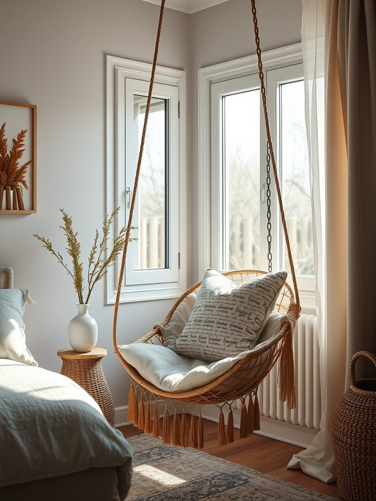 Hanging Chair Reading Nook