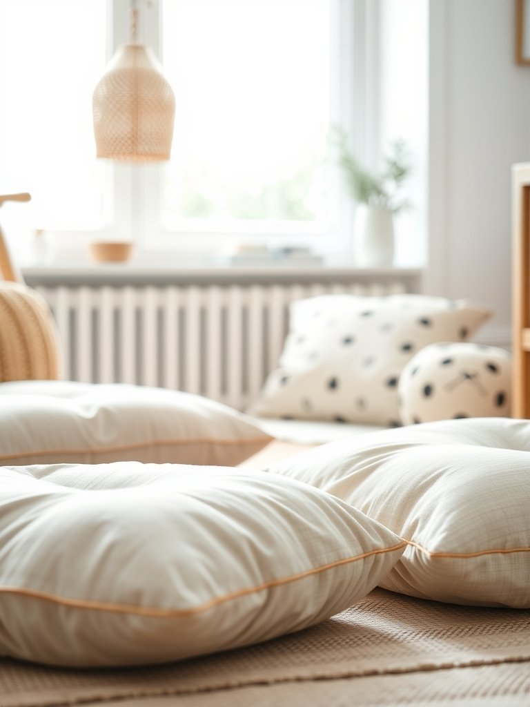 Incorporate Soft Floor Cushions