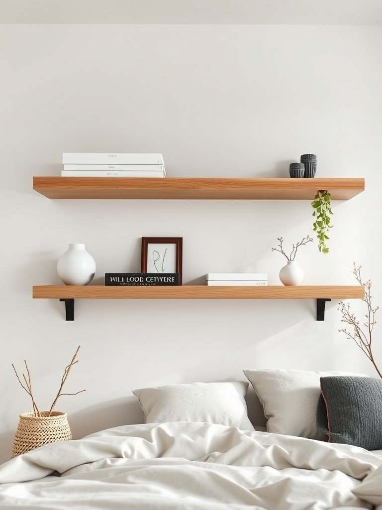 Install Long Floating Wood Shelves