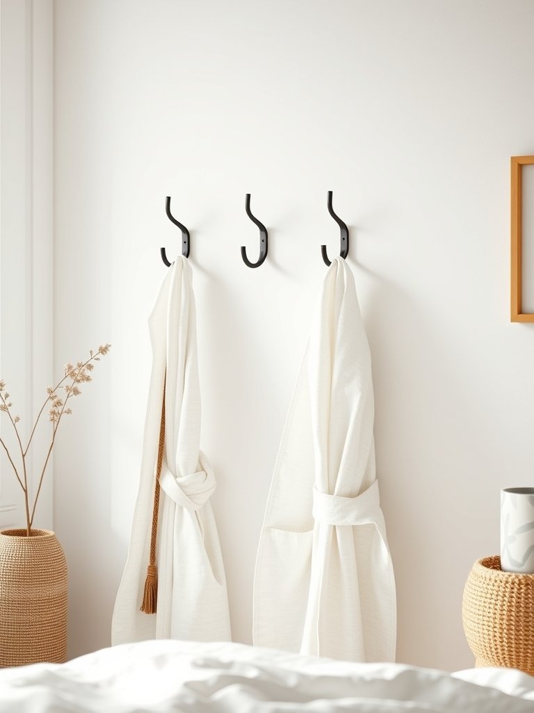 Install Wall Hooks for Robes