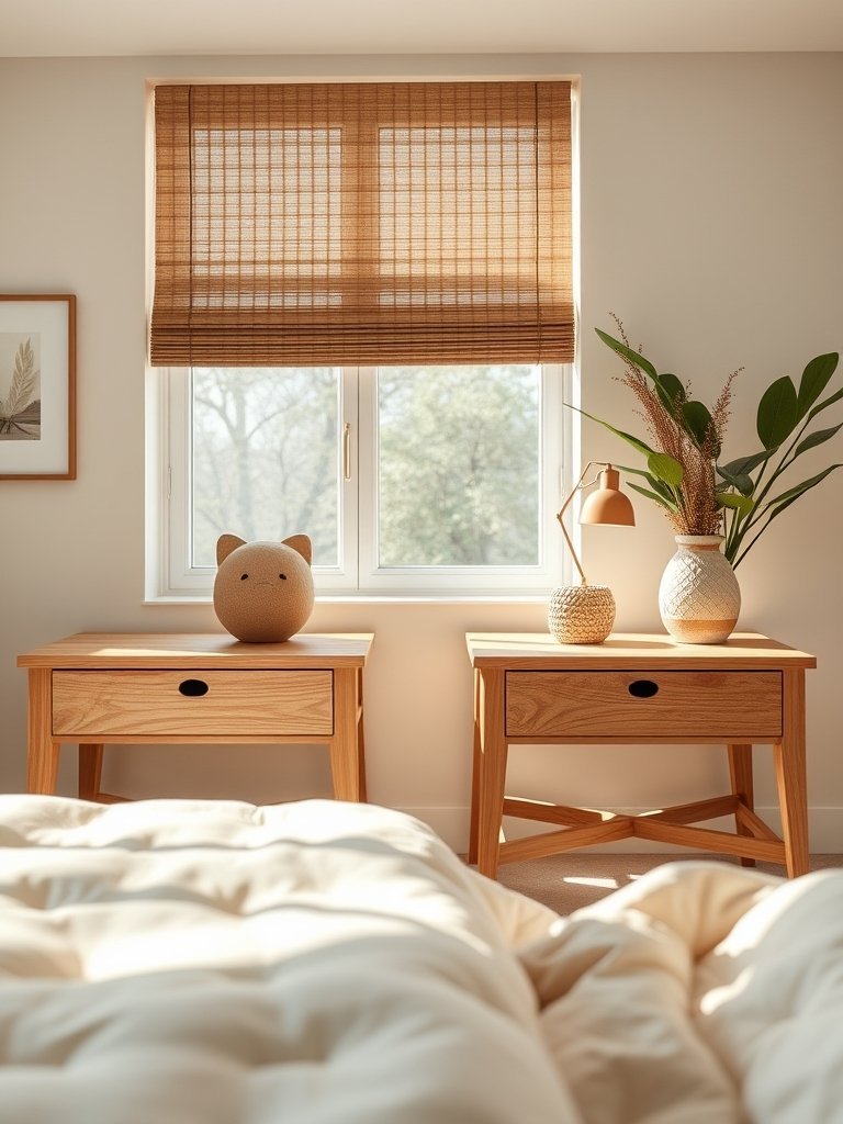 Install Warm Wood Side Tables