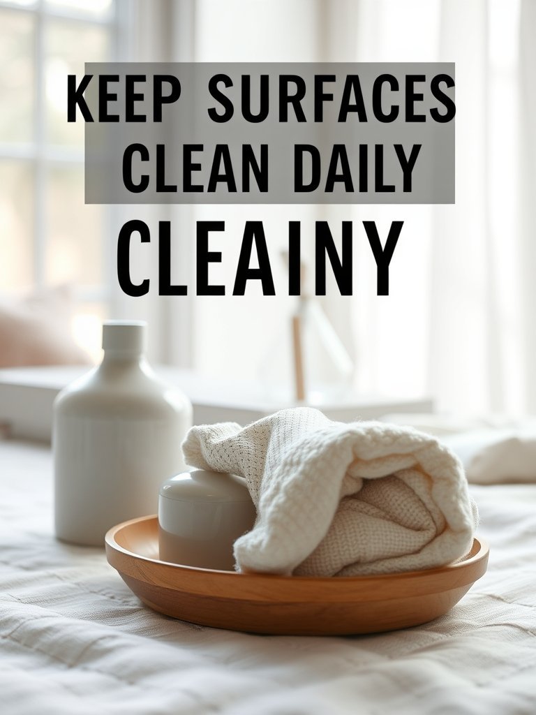 Keep Surfaces Clean Daily