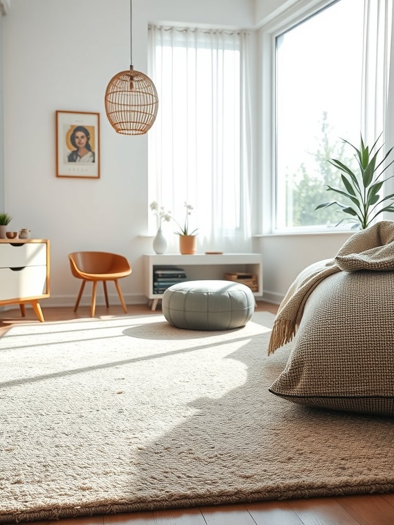 Large Area Rug For Texture