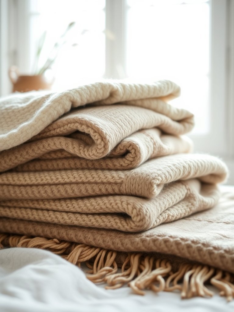 Layer Old Wool Blankets