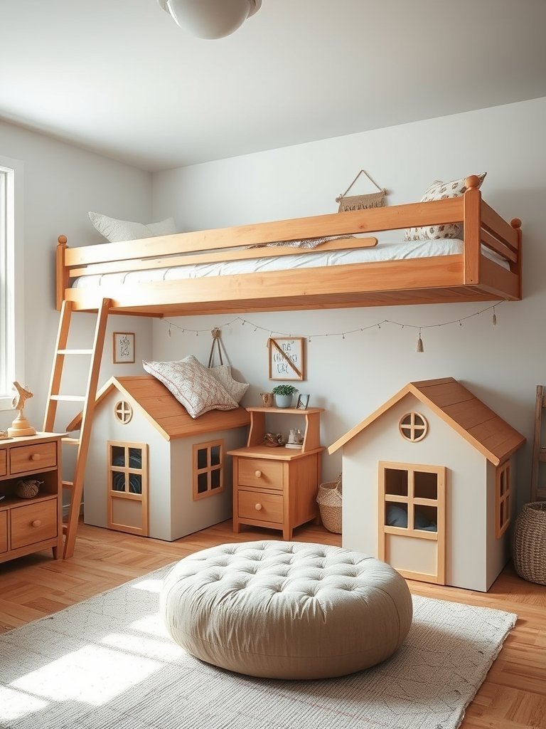 Loft Beds With Play Houses Below