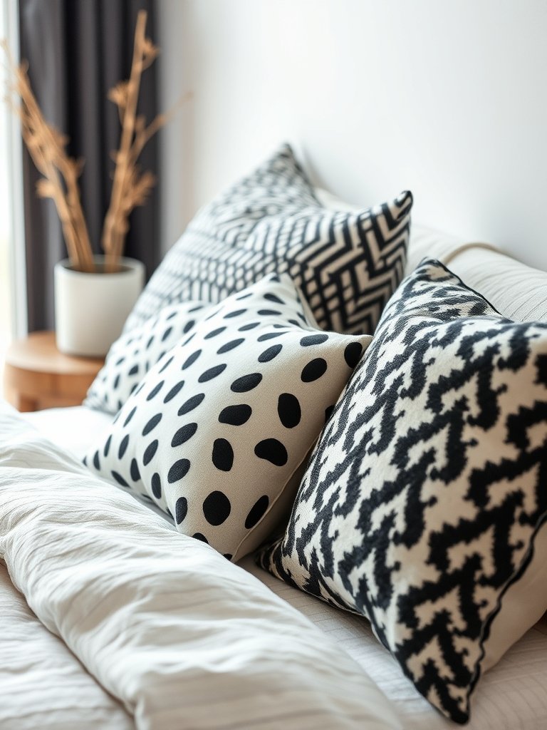 Mix Patterns on Throw Pillows