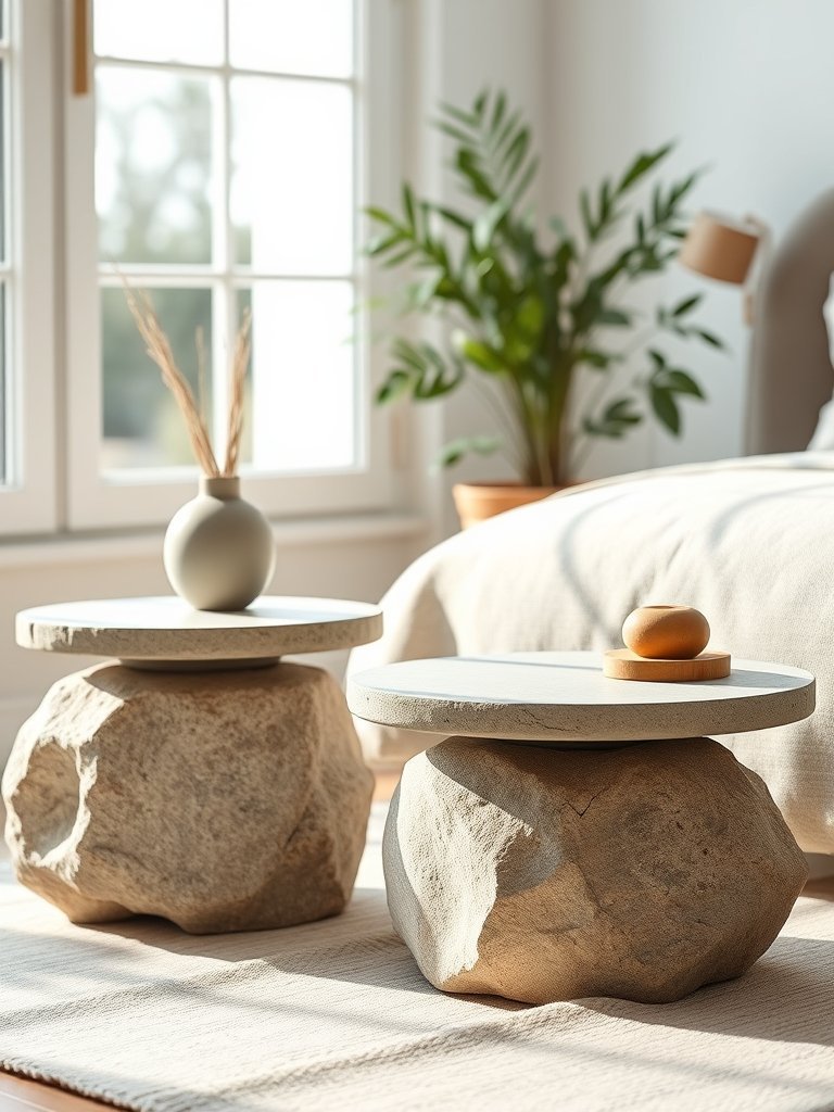 Mix Stone Side Tables