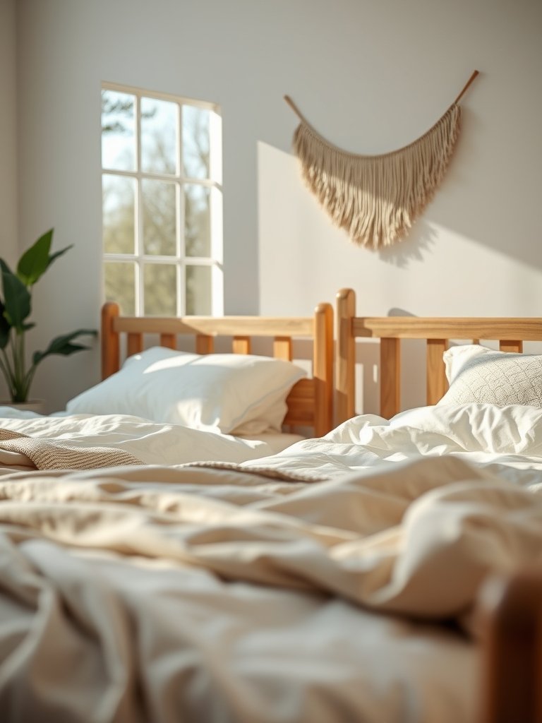 Mix Wood Tones on Bed Frames