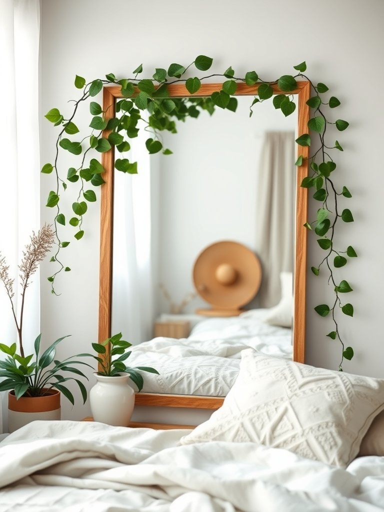 Outline Your Mirror With Greenery