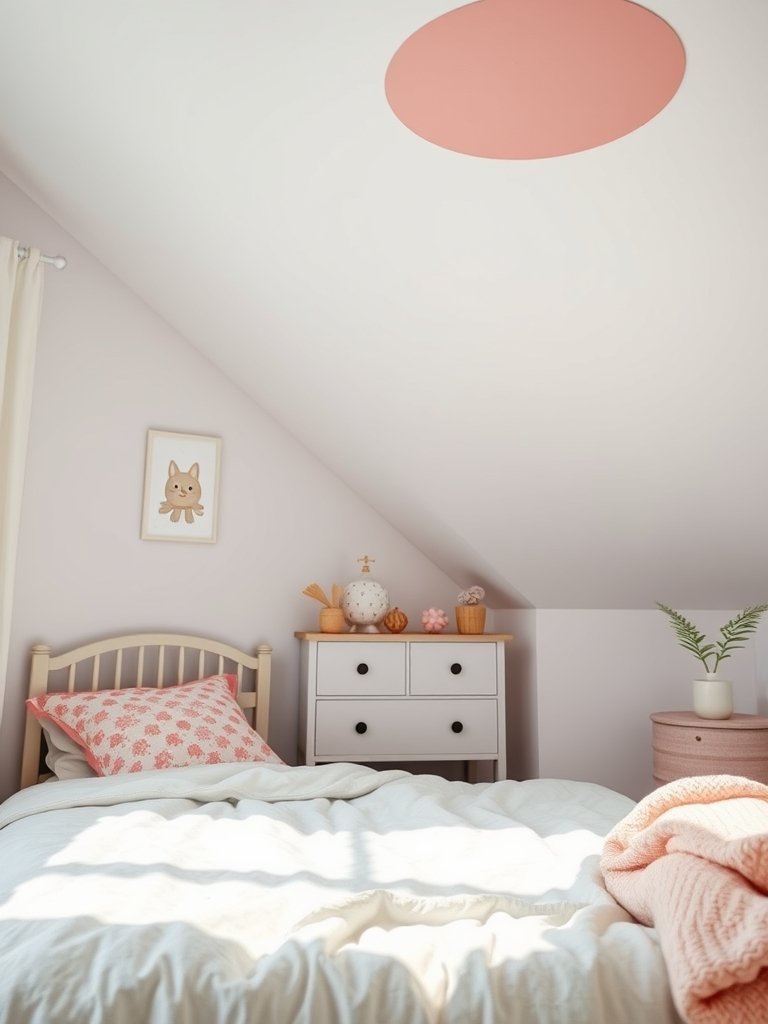 Paint A Colorful Ceiling Accent