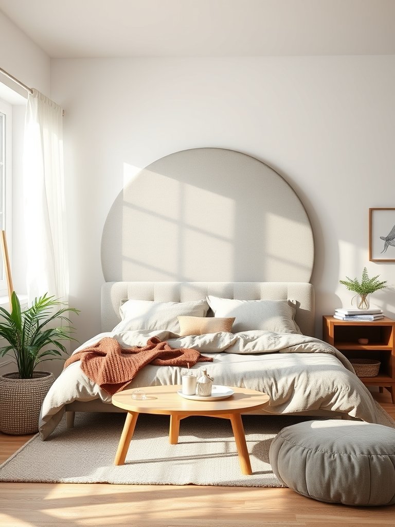 Paint a Large Circle Headboard