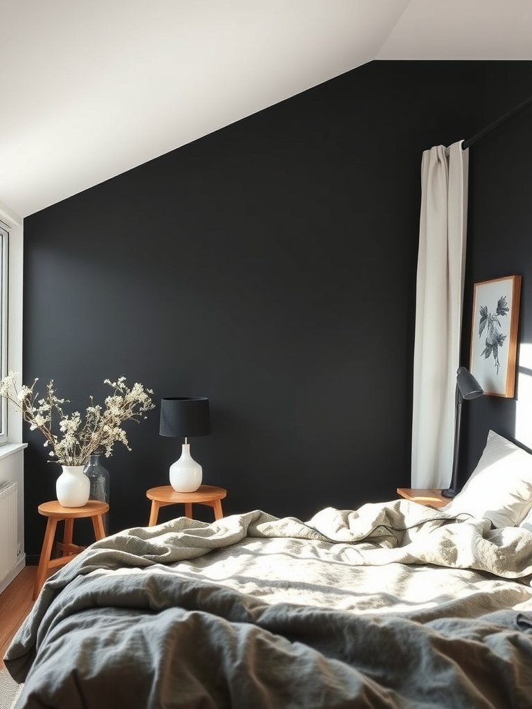 Paint One Wall A Deep Charcoal