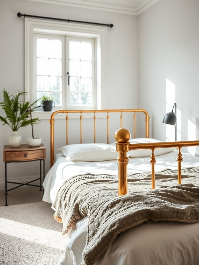 Pick Gold Metal Bed Frames