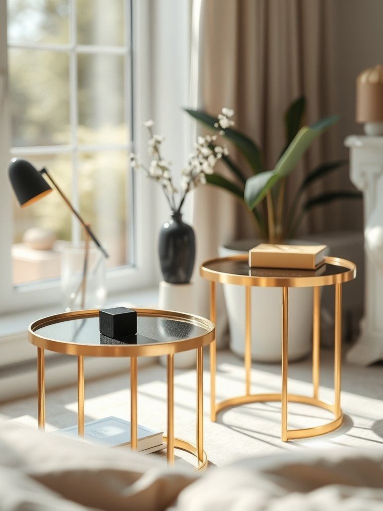 Place Gold Side Tables