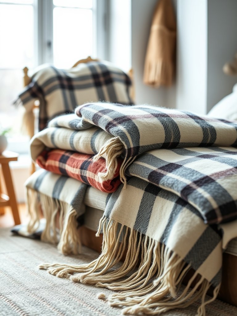 Plaid Wool Throws