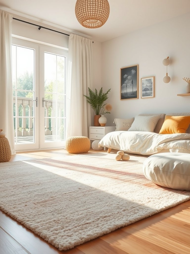 Rugs to Define Different Activity Zones