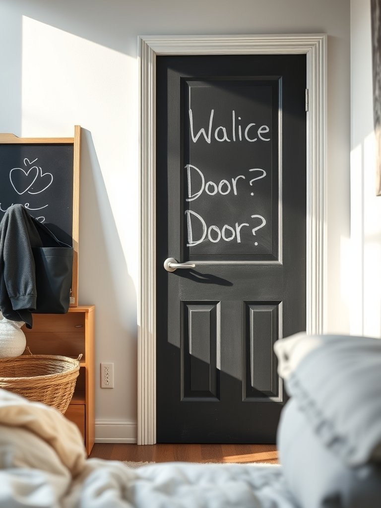 Set Up a Chalkboard Door
