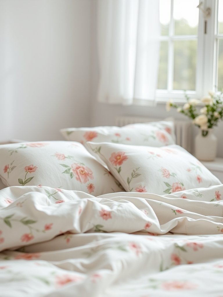 Soft Floral Bedding