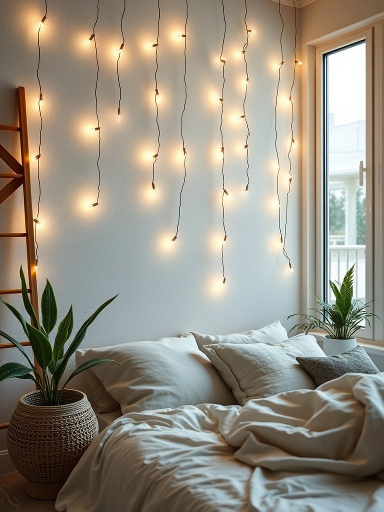String Light Wall Installations