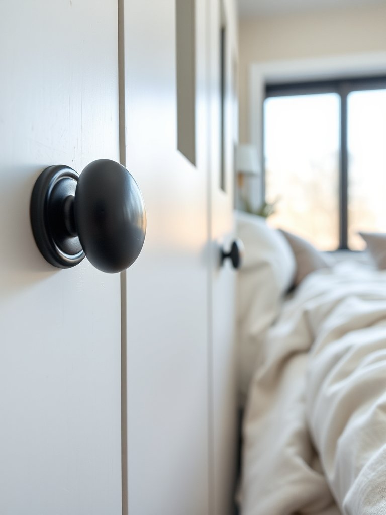 Swap Old Knobs for Black Handles