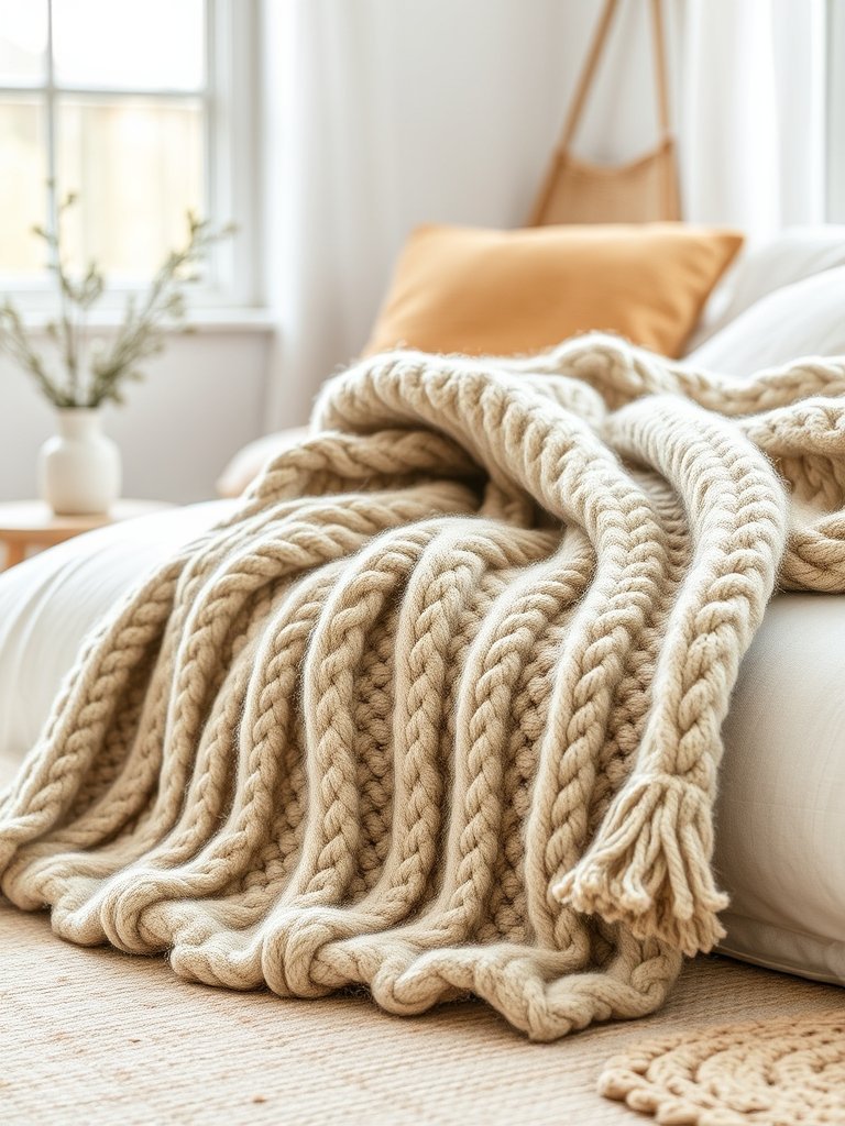 Try A Chunky Knit Throw