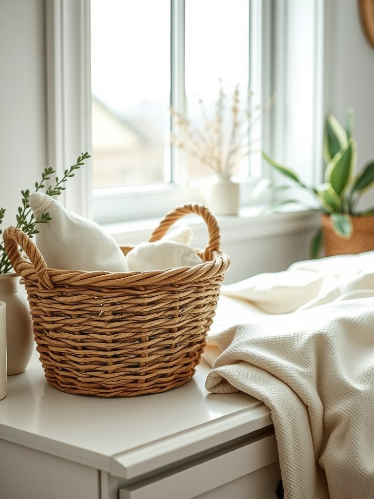 Use a Basket for Extra Storage