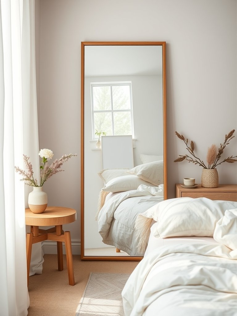 Use Big Floor Mirrors to Add Light