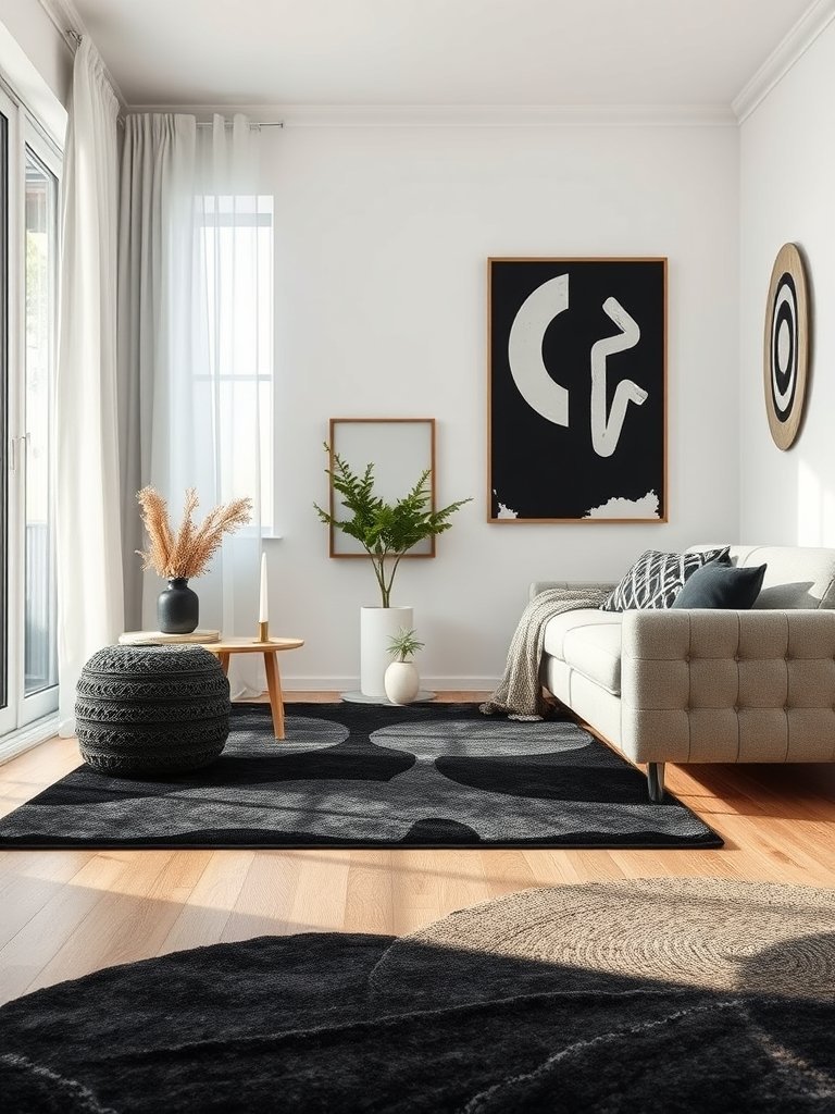 Use Black Area Rugs