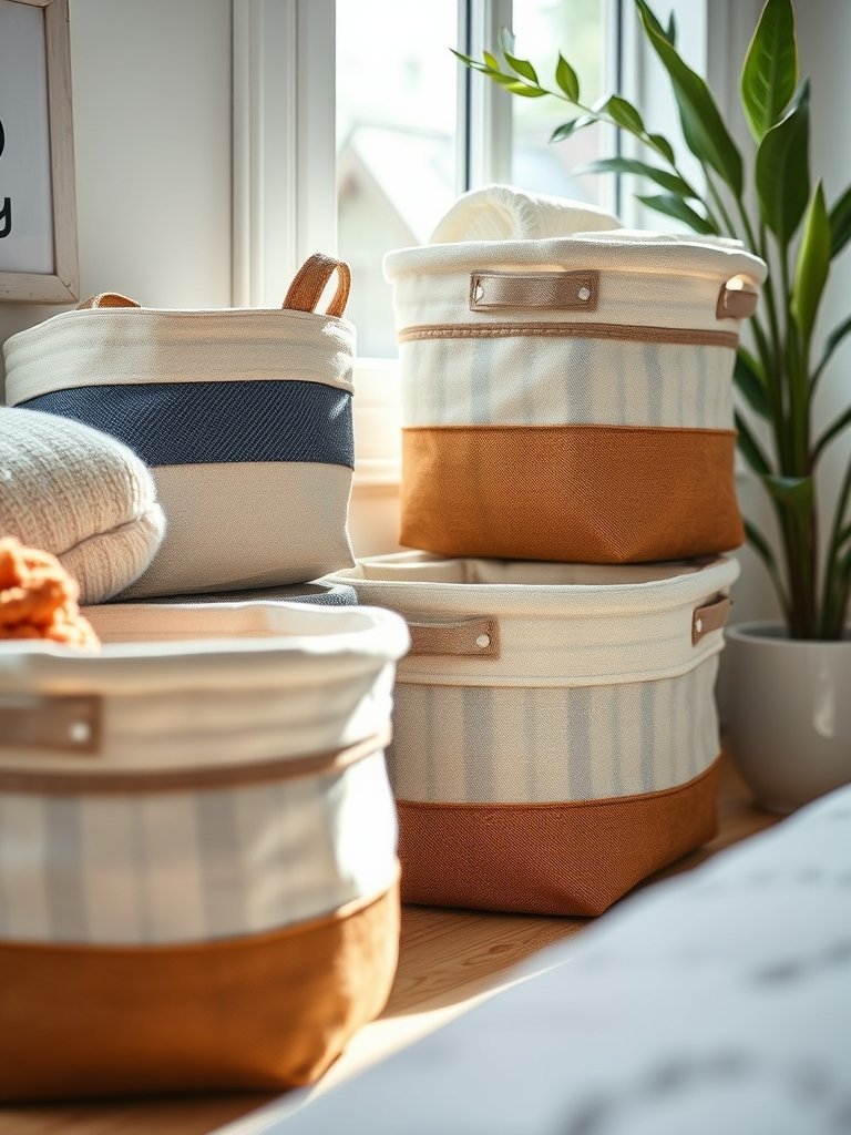 Use Fabric Storage Baskets
