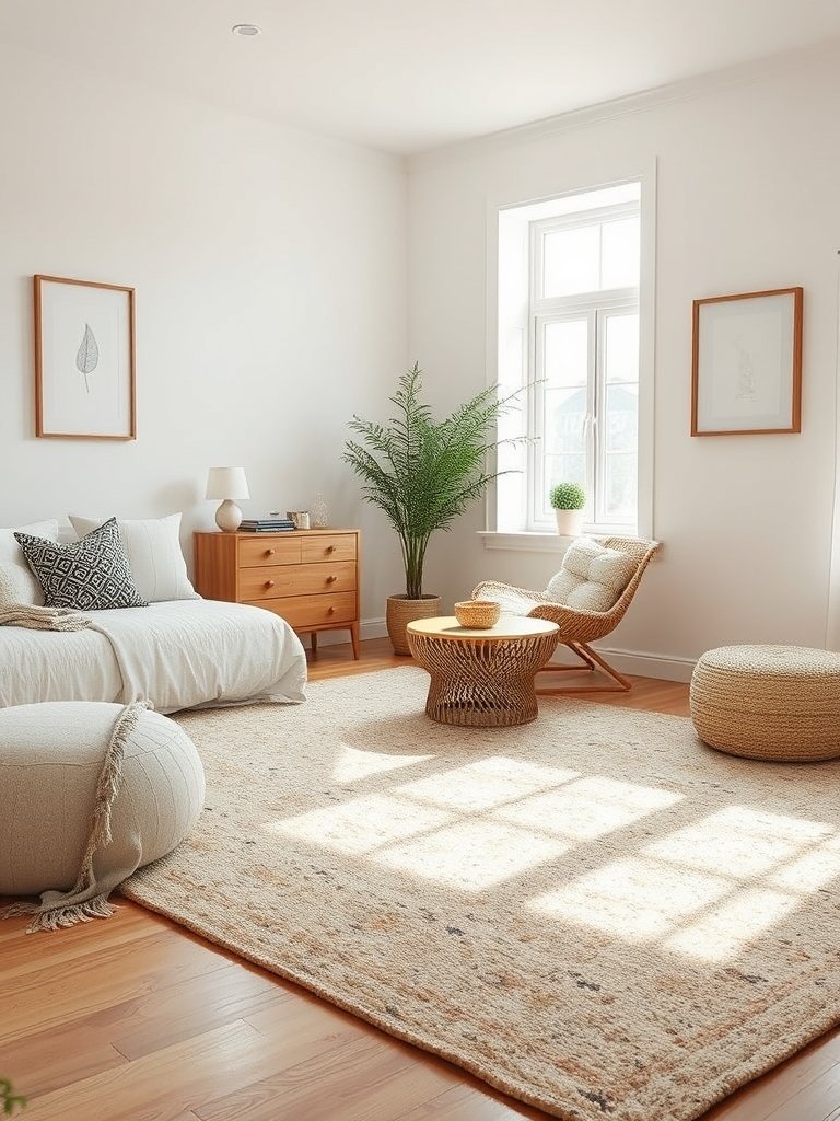 Use Large Area Rugs