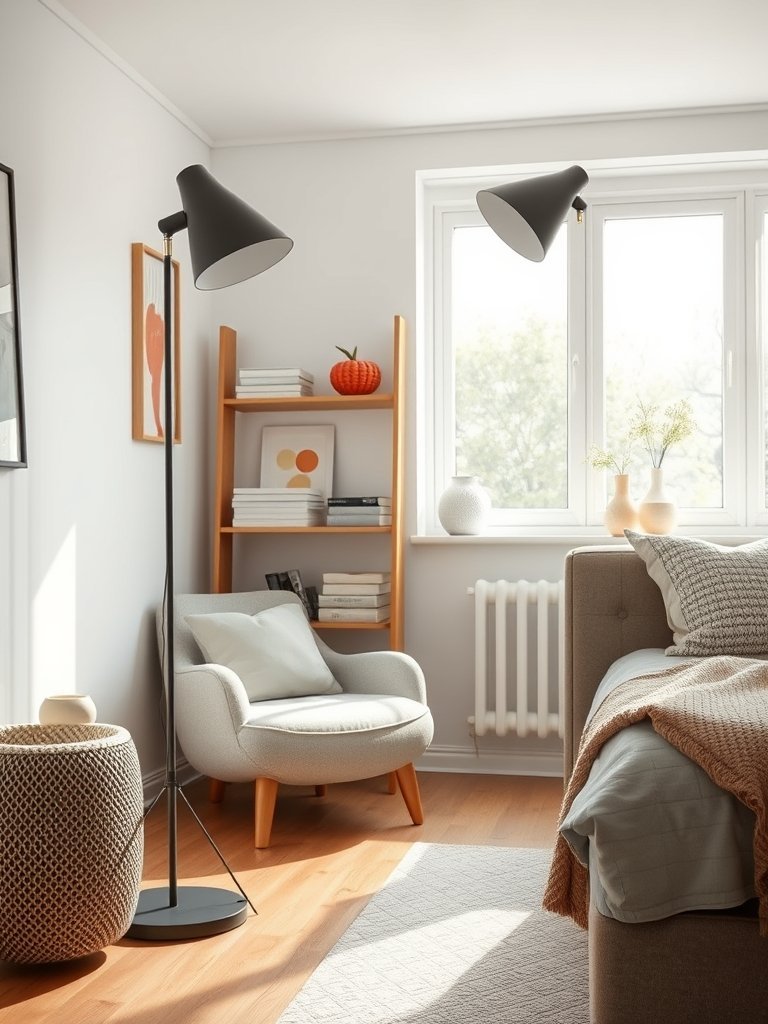 Use Large Metal Floor Lamps