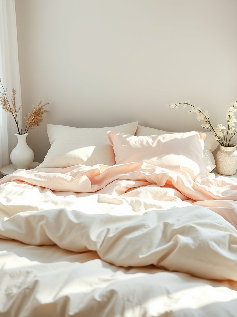 Use Pastel Bed Linens for Soft Color