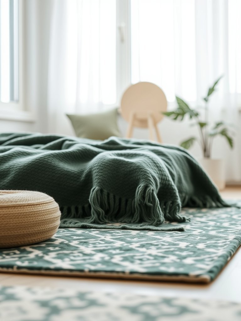 Use Patterned Throw Rugs