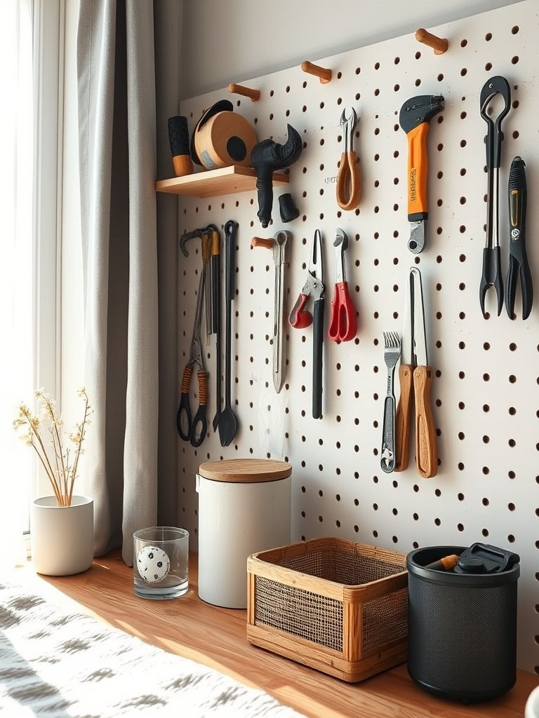 Use Pegboard for Daily Tools