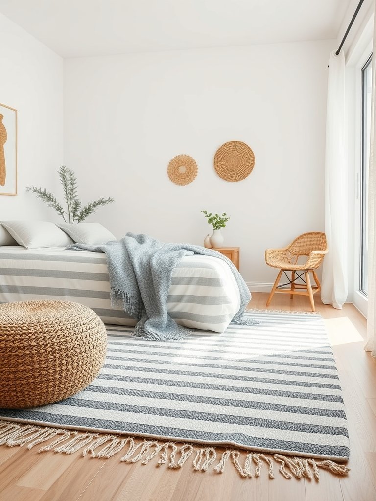 Use Striped Cotton Rugs