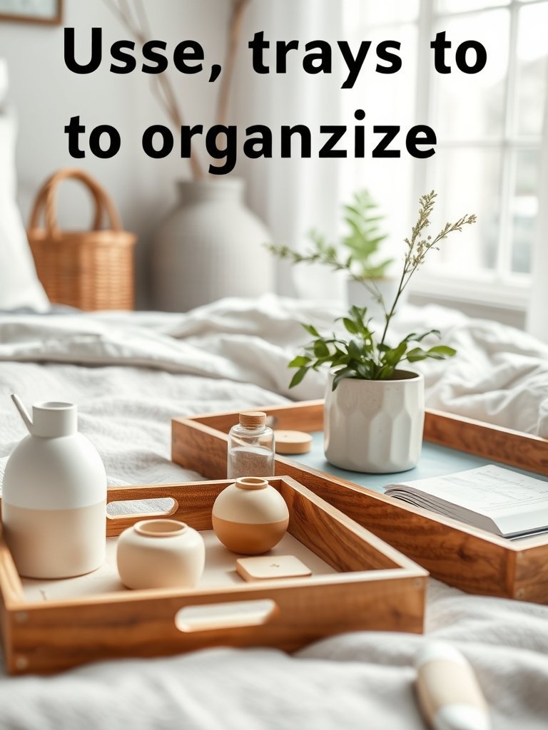 Use Trays to Organize Clutter