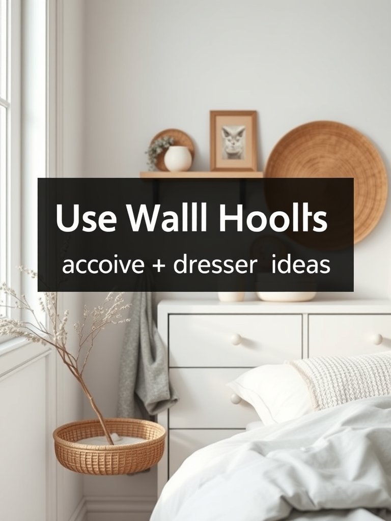 Use Wall Hooks Above the Dresser