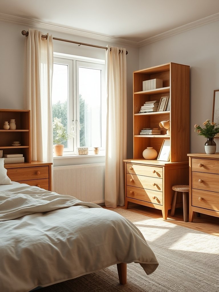 Use Warm Wooden Furniture