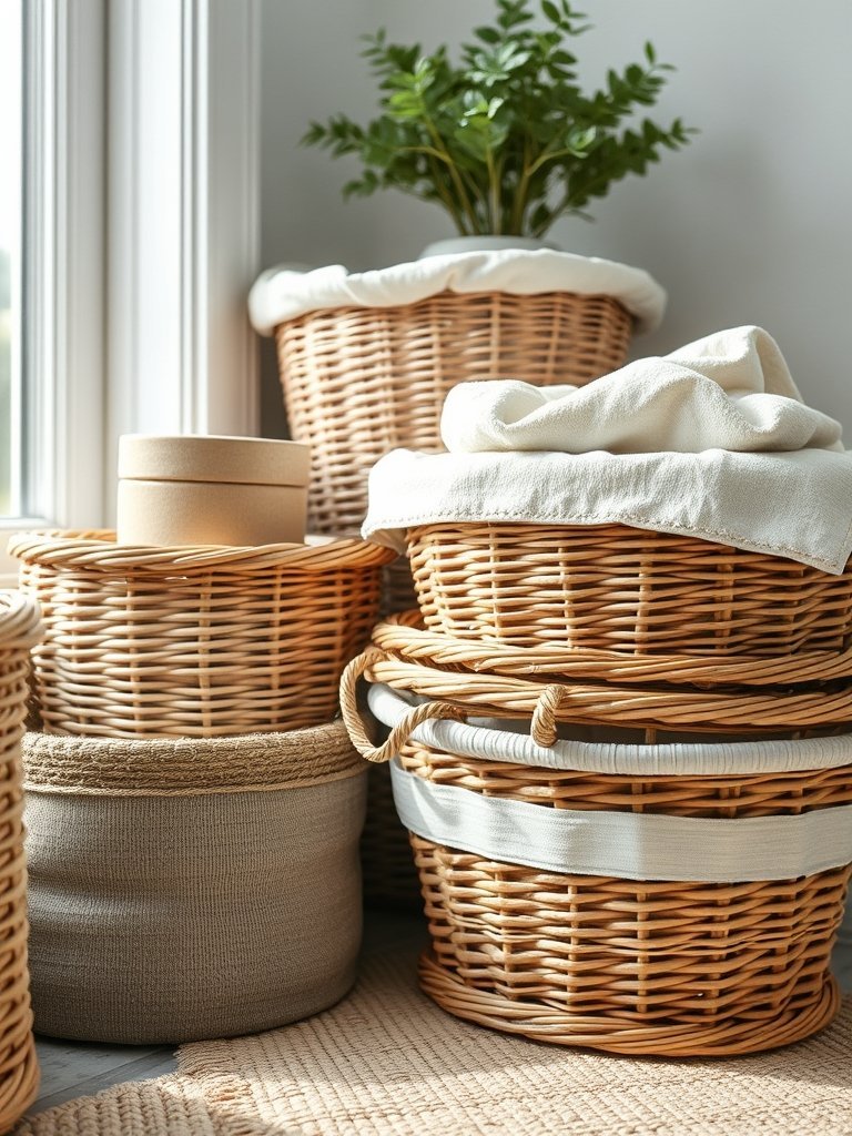 Use Wicker Baskets for Storage