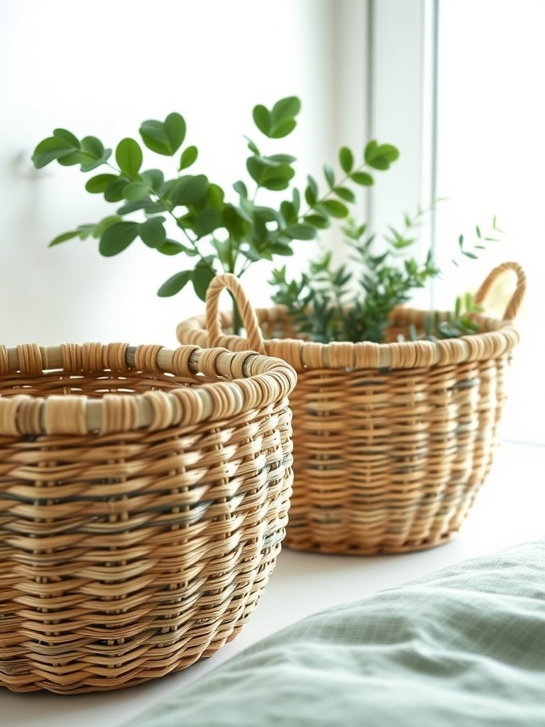 Use Woven Baskets