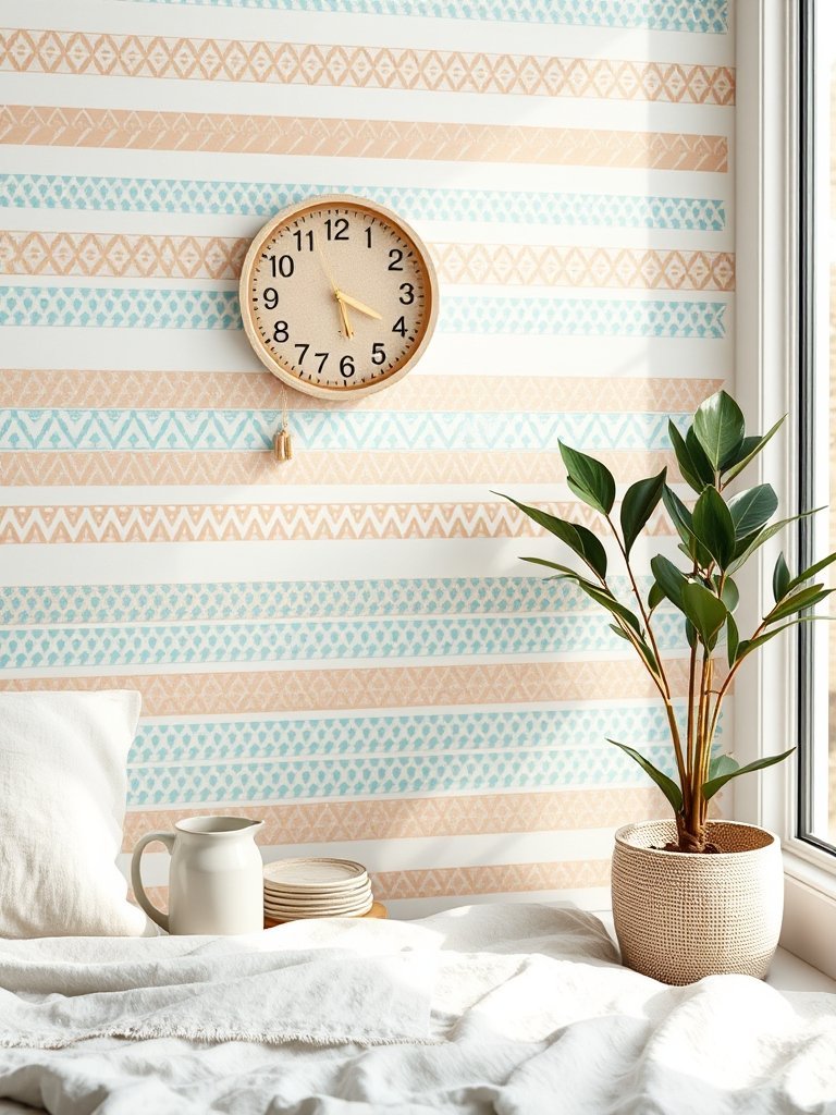 Washi Tape Wall Pattern