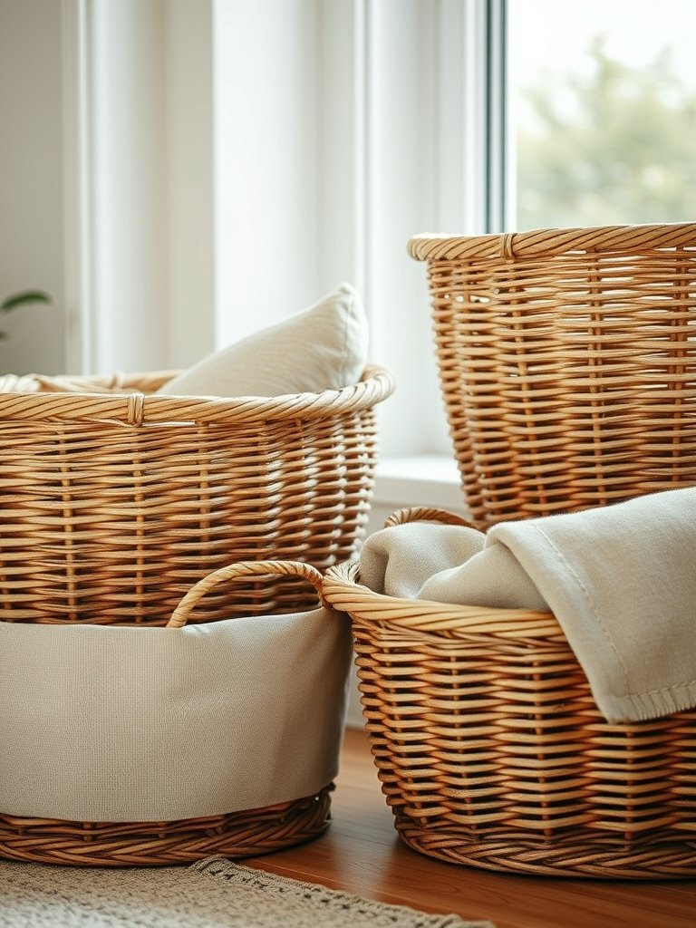 Wicker Basket Clutter Catchers