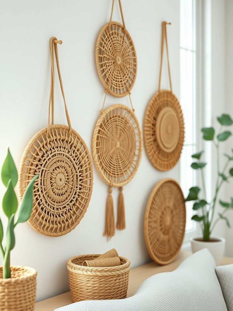 Woven Basket Wall Hangings