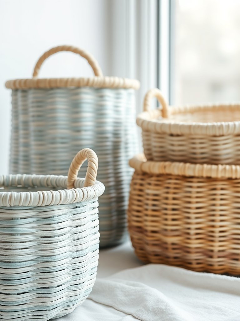 Woven Baskets For Added Texture