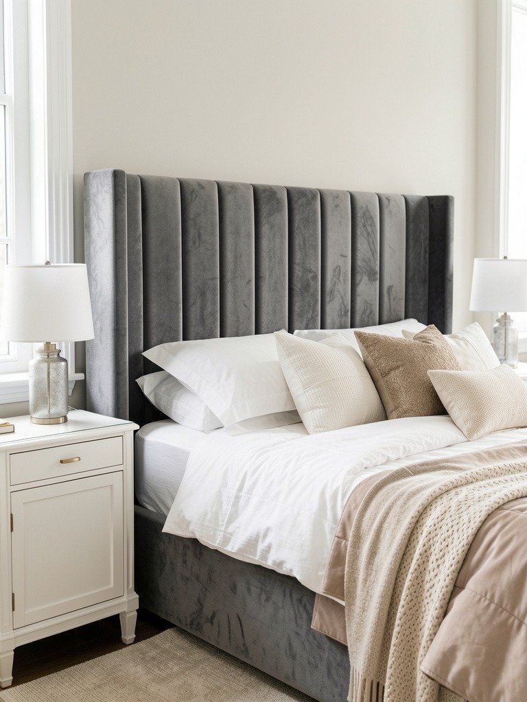 Add a Big Velvet Headboard